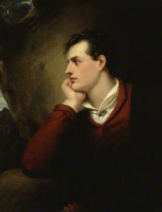 Lord Byron by Richard Westall, oil on canvas, 1813. National Portrait Gallery