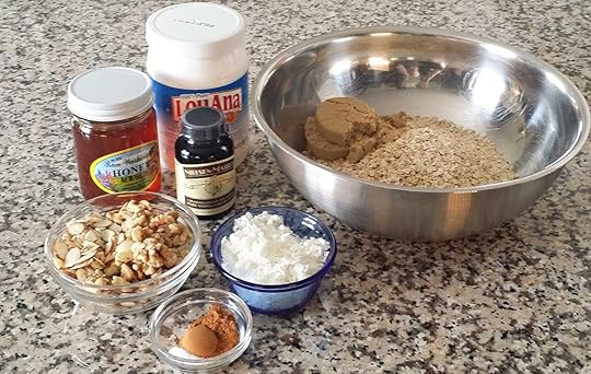 ingredients for vanilla almond granola