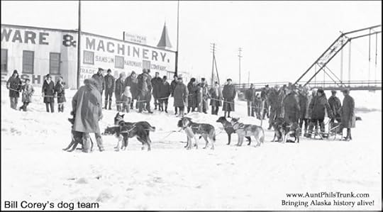 Anchorage doctor saves Iditarod banker's life by traveling via dog team relay in 1921.