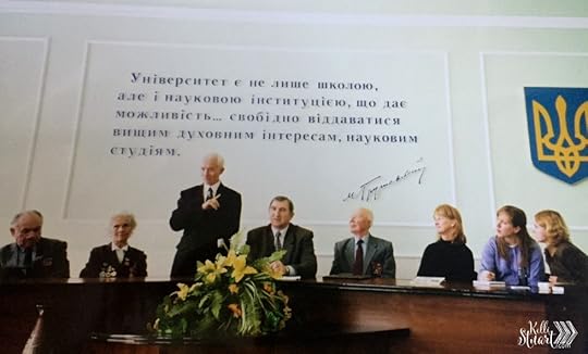 2003: A Meeting with veterans in Kam'yanets Podilsky, Ukraine.