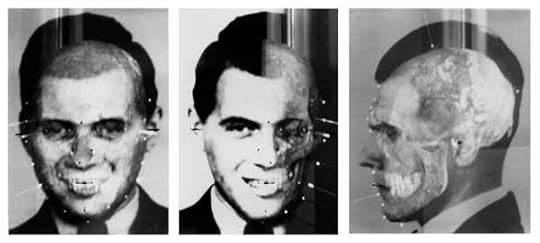 Images produced using photographs of Mengele and images of his skull in Richard Helmer’s face/skull superimposition demonstration, Medico-Legal Institute labs, São Paulo, Brazil, June 1985. © Richard Helmer, Courtesy Maja Helmer, 1985.