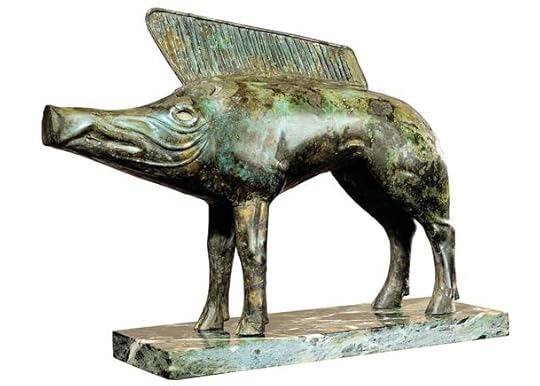 Bronze boar statue from the Celtic sanctuary at Neuvy-en-Sullias (1st c. BCE)