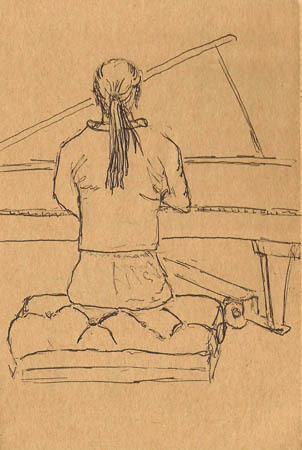 At piano recital