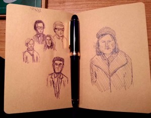 Drawing people in ads on TV - Platinum 3776, Platinum Carbon Black