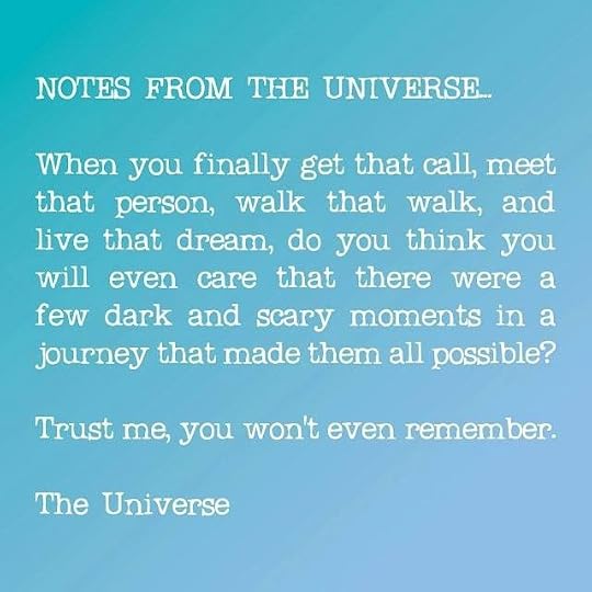 quote about being happy the universe
