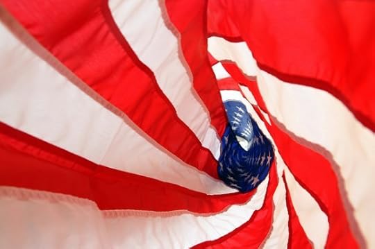 The U.S. flag at the headquarters, Combined Joint Interagency Task Force 435, Camp Phoenix, Afghanistan. The flag was flown at half-mast today in remembrance and honor of those lost 10 years ago in the attacks on 9/11.