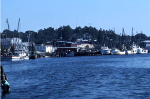 Carrabelle waterfront as it looked in the 1960s. - Photo from the Florida Memory Project.