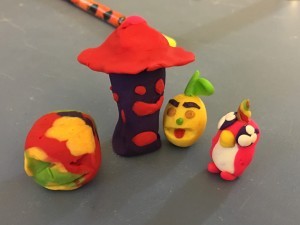 Odd little clay family