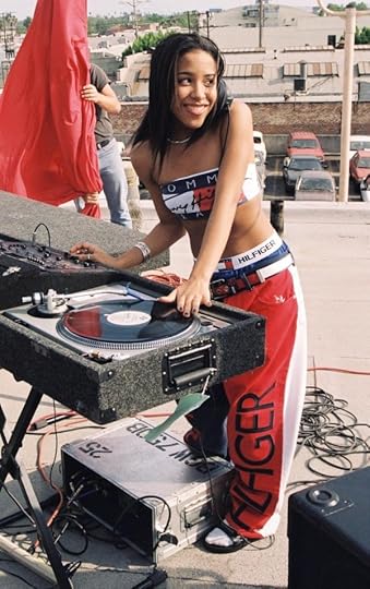 Famous Birthdays Today, January 16: April 28, 1997: Los Angeles, CA.Aaliyah.'Next Generation Jeans' Tommy Hilfiger Ad Shoot .Photo by Alex Berliner © Berliner Studio/BEImages. Source: flickr. Author: L