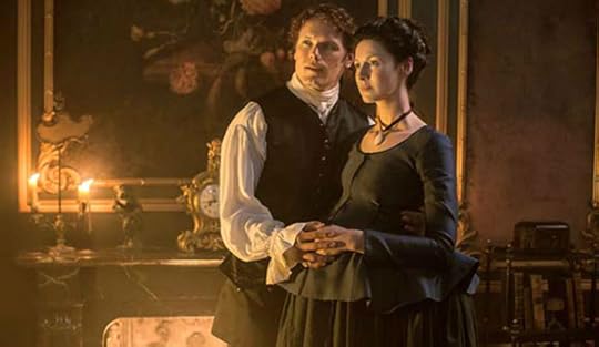 Outlander season 2. Sam Heughan and Caitriona Balfe