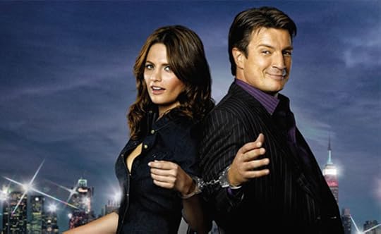 Castle TV show. Kate (Stana Katic) and Rick (Nathan Fillion)