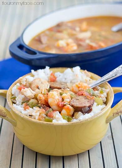 Crockpot Creole Jambalaya recipe via flouronmyface.com