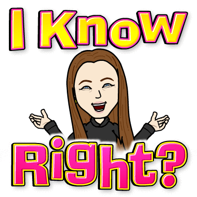 Bitmoji - I Know, Right Winter Casual