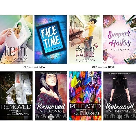 #authorlifemonth Day 5: Comp Covers. My covers have all gone through face lifts and I'm sure these won't be the last of them! The covers for Face Time and Summer Haikus are new (the FT one will be live over the weekend!) and the Nogiku Series ones below were the first I redesigned. They will also be redesigned this spring! #books #bookworm #bookstagram #booklover #bookcover #authorsofinstagram