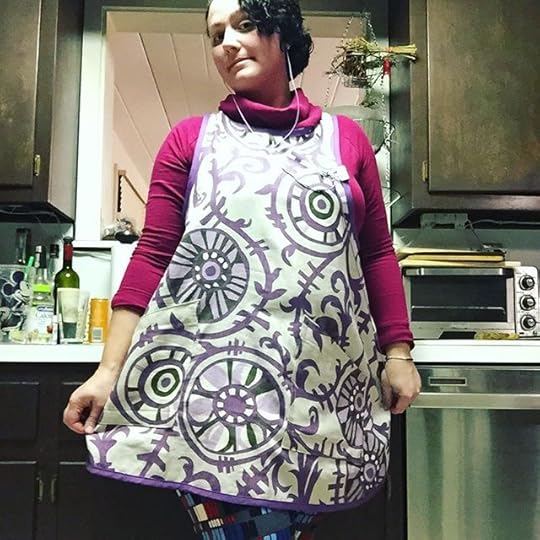 I bought this new apron in the hopes it would save my clothes from being ruined. So far I love it! #dailyphoto #ig2016 #365days #etsy #apron