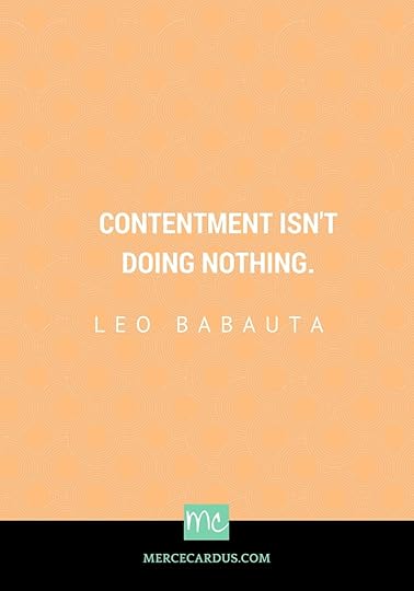 Leo Babauta on contentment