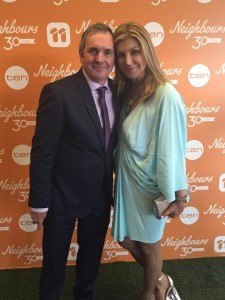Fletch and me at Neighbours 30th party