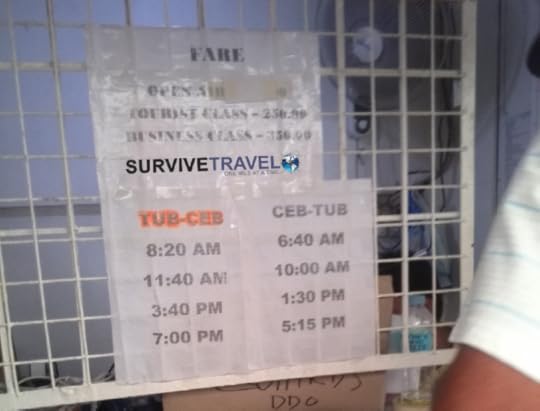 Getting From Cebu to Tubigon -timetable - Survive Travel