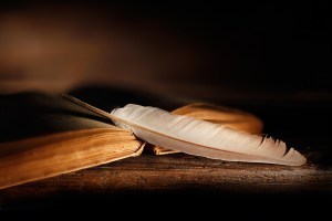 libro antico con penna