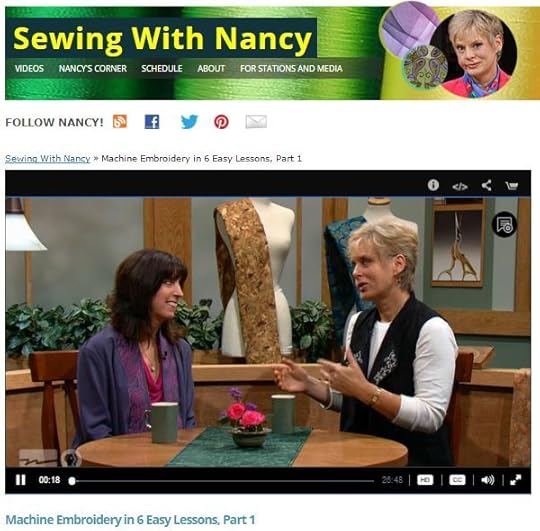 Learn How To Machine Embroidery In Six Easy Steps on Sewing With Nancy Zieman