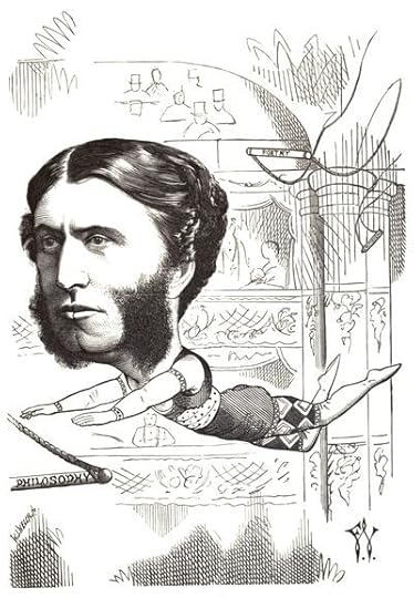 Matthew Arnold caricatured by F Waddy, 1872