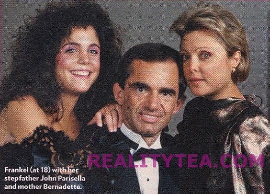 Bethenny with her parents when she was young and sporting a crazy '80s hairdo