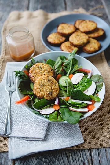 Rosemary Cheddar Cauliflower Cakes recipe | FoodforMyFamily.com