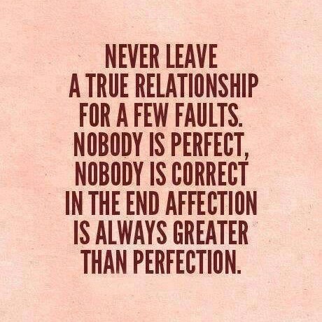 never leave a true relationship