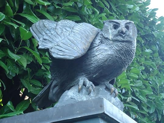 One of two owls on Tenth Avenue East at East Galer Street