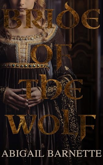 A woman in a medieval dress that is probably NOT the correct time period, with the words 