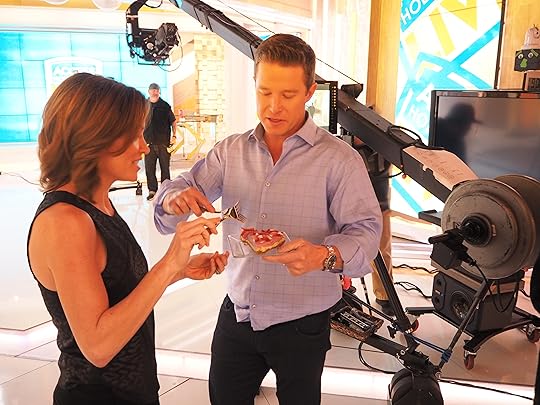 Billy Bush & Kitt Hoover Eating Nikki's Cheesecake