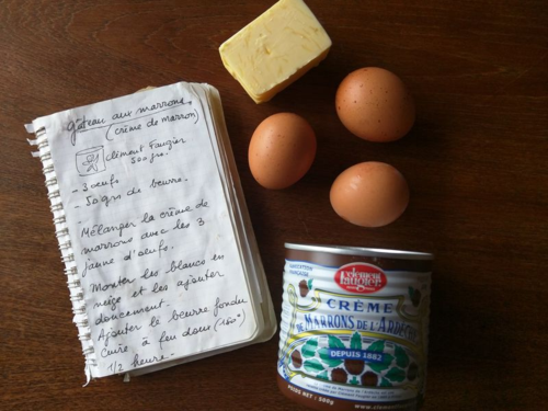French chestnut cake recipe