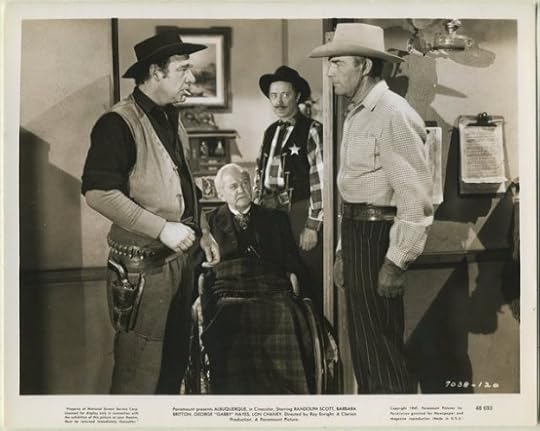 Lon Chaney Jr and Randolph Scott in Albuquerque