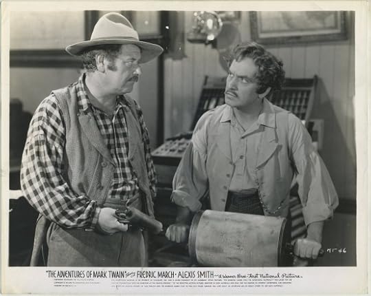 Alan Hale and Fredric March in The Adventures of Mark Twain