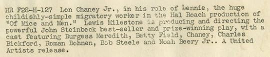 Lon Chaney Jr in Of Mice and Men caption