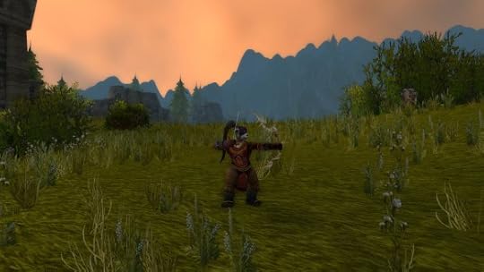 My hunter in the Arathi Highlands