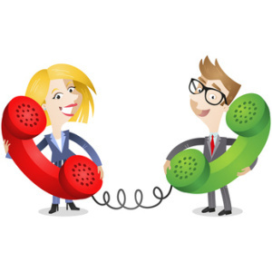 Business people, telephone, conversation, communication