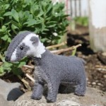 a little badger-- all hand sewn!