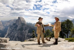 National Parks Adventure still with Muir and Roosevelt