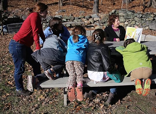 It was so warm we could read outside!