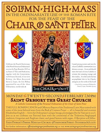 Mass for the Ordinariate anniversary.