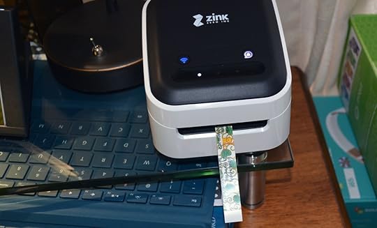 The printer in action.