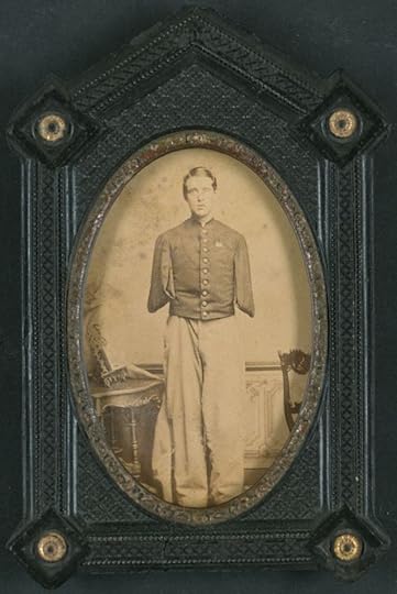 Sergeant Alfred Stratton of the 147th New York was one of the men of Thomas's regiment wounded in the 18th June assault at Petersburg, losing both his arms (Library of Congress)