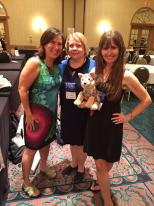 Having a great time with my friends, Asa Maria Bradley (center) and Paige Tyler (right)