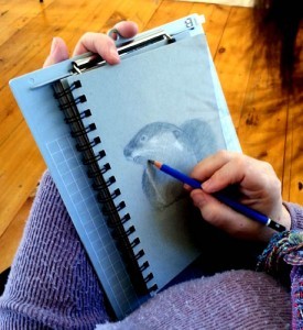 Celine drawing the otter