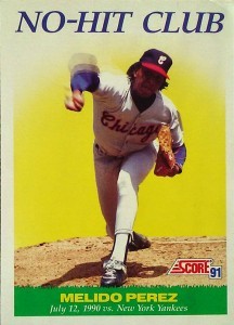 Pérez' Score No-Hit Club card
