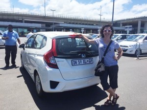 After some fuss, we got the car.