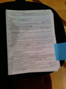 One page of my crazy edits