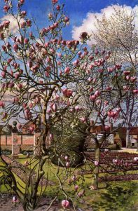 Landscape With Magnolia by Stanley Spencer(1891 - 1959)