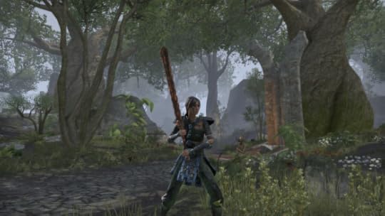 My Bosmer sorcerer in Elder Scrolls Online's Greenshade zone